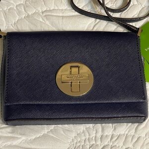 Kate Spade Sally Newbury Lane Leather Bag Navy, Midnight